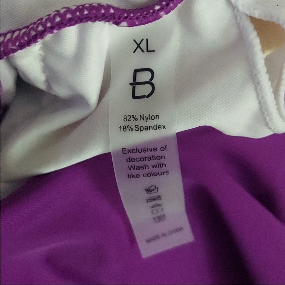Purple Ruffled One-Piece Swimsuit - Picture 4 of 4
